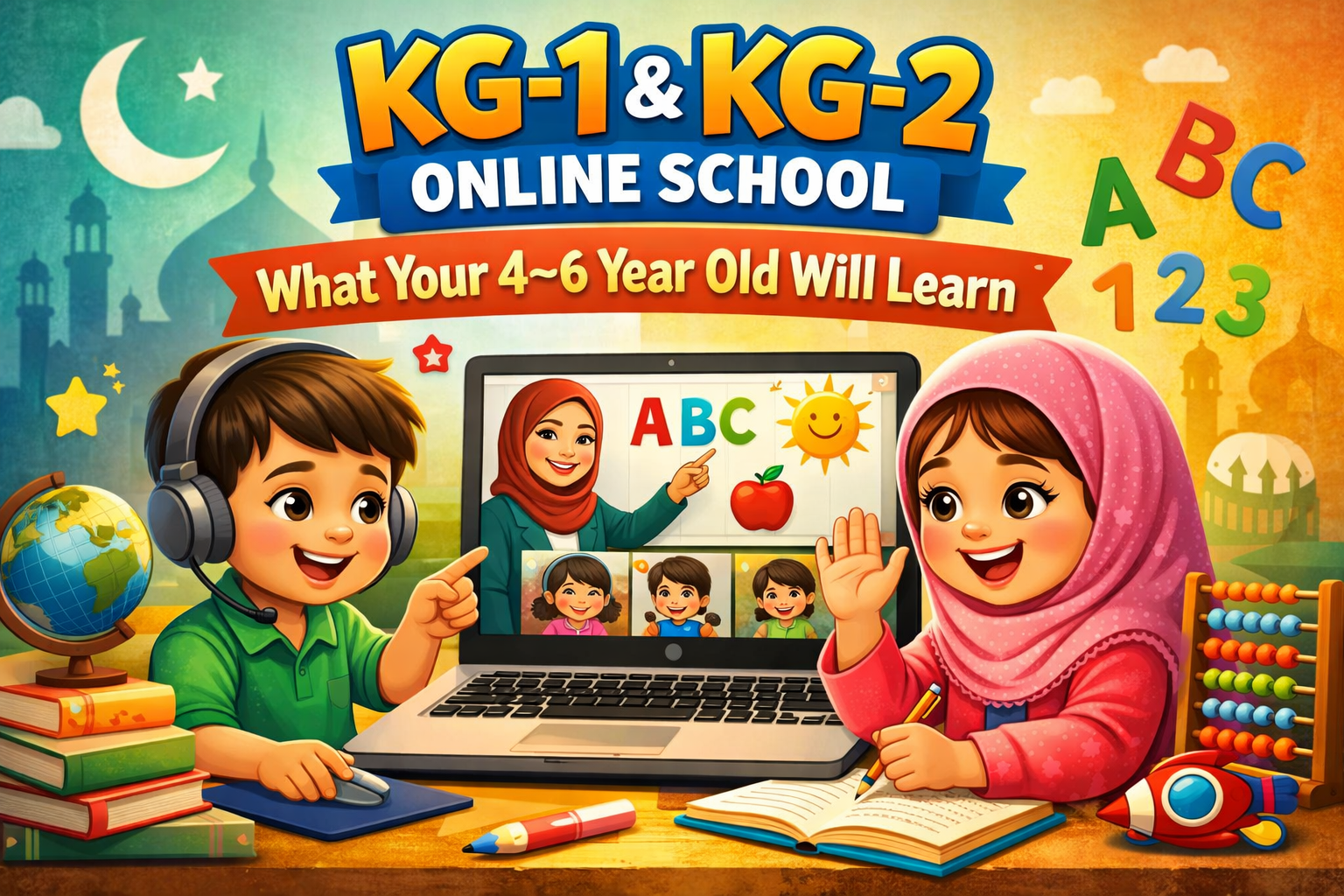 KG-1 and KG-2 Online School: What Your 4 to 6 Year Old Will Learn